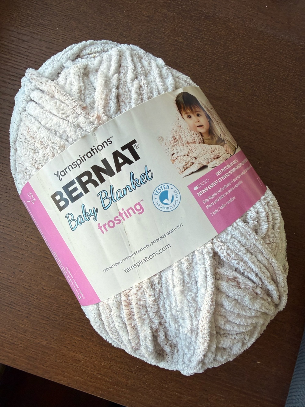 Bernat Baby Blanket Plush Yarn Frosting - Sunday Times